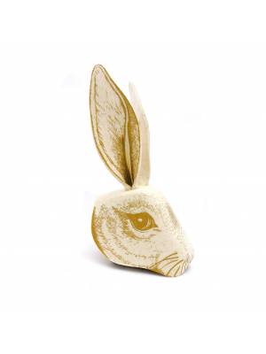 Máscara conejo dorado