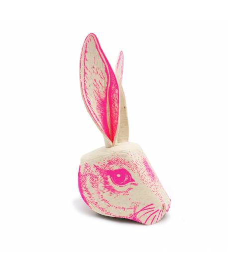Máscara conejo rosa